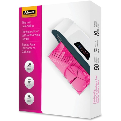 Pouch, Laminate, Letter, 10 Mil 50/PK