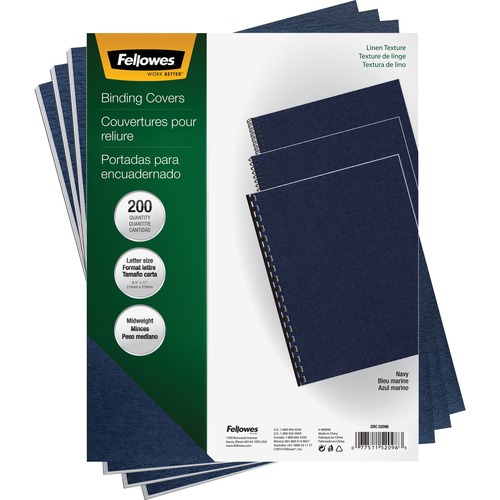 Cover, Textured, Linen, Letter, Ny 200/PK