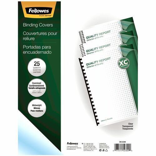 Cover, Presentation, Clear 25/PK