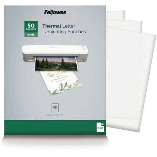 Pouch, Laminate, Thermal, Letter, 3 Ml 50/PK