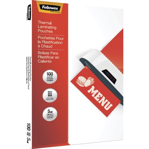 Pouch, Laminate, Thermal, Menu, 5 ML 100/PK