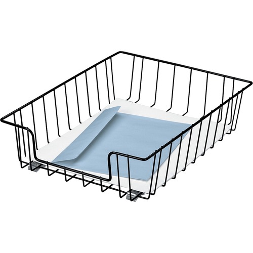 Tray, Letter, Wire, 3" Deep, Black