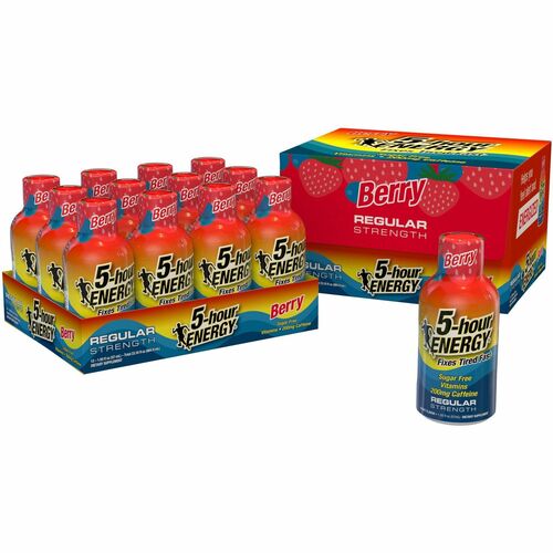 Five Hour Energy Drink, 2 oz., Berry Flavored 12/PK