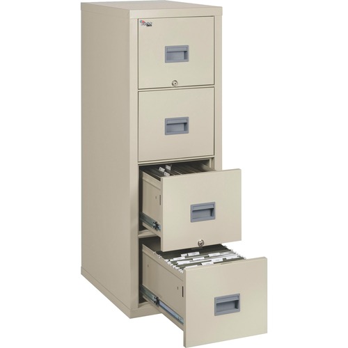 File, Fire, 4 Drawer, Poly, 25", Light Lime Green