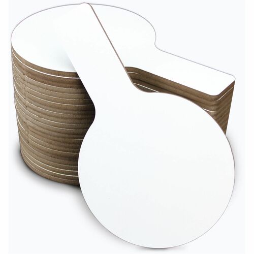 Mini Dry Erase Answer Paddle, 5" x 9", White 24/PK