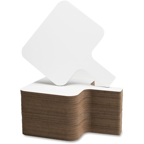 Dry Erase Answer Paddle, Rect, 8" x 9-3/4", White 24/PK