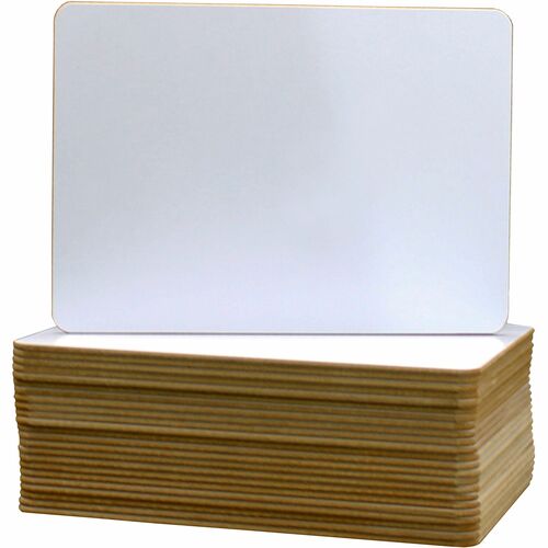 Dry Erase Board, 9-1/2" x 12", White 24/PK
