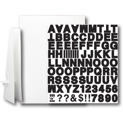 Sign Kit, With 18" Easel, 1 Sheet, Black Letters, 20" x 30", WE