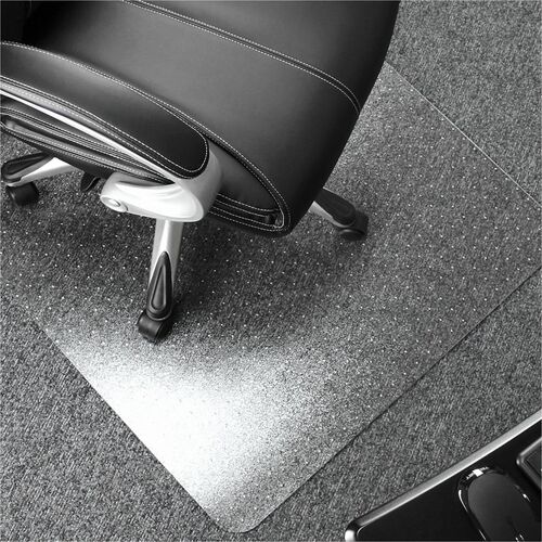 Chairmat, With Grippers, Low/Medium Pile, Rectangular, 48"x53", Clear