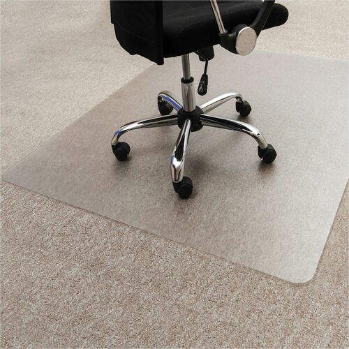 Eco-Friendly Chairmat, Rectangle, 48" x 60", Clear
