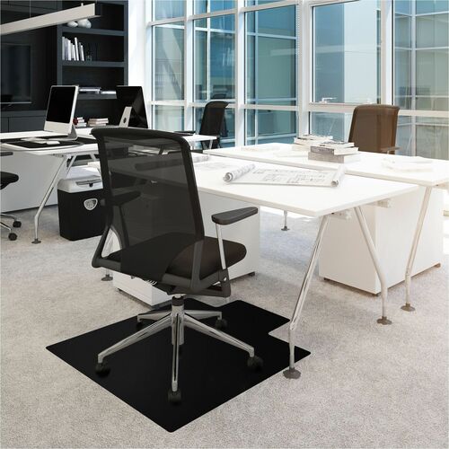 Chairmat, PVC, Low Profile, 36x48, Black