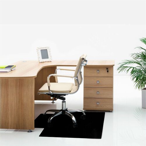 Chairmat, PVC, HF, 36x48, Black