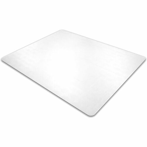 Chairmat, Rectangular, Hard Floor, 48" W x 60" L x 1/10" H, Clear
