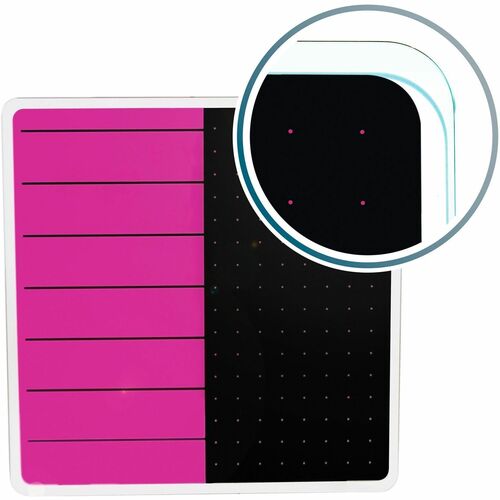 Board, Glass, 14x14, Violet, Black