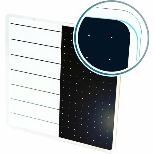 Board, Glass, 14x14, White, Black