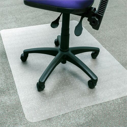 Chairmat, For Carpet, Apet, Rectangle, 36"x48", Clear