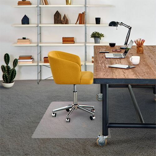 Chairmat, Polycarbonate Film, 45x53, Rectangle, Clear