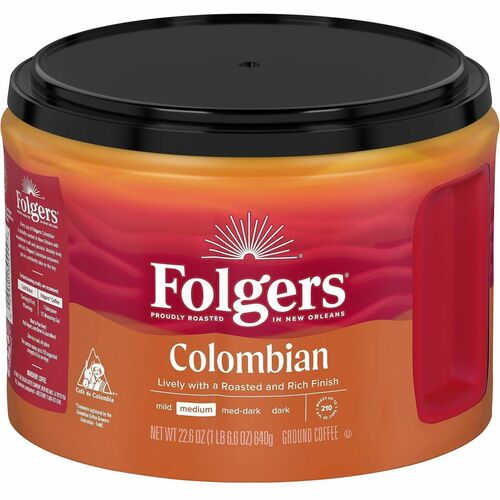 Coffee, 100% Colombian, Ground, 22.6oz, Brown