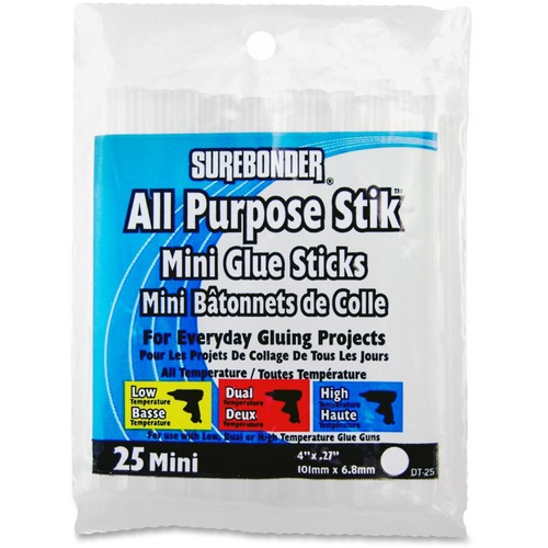 Glue Sticks, Mini, All Temperature 25/PK
