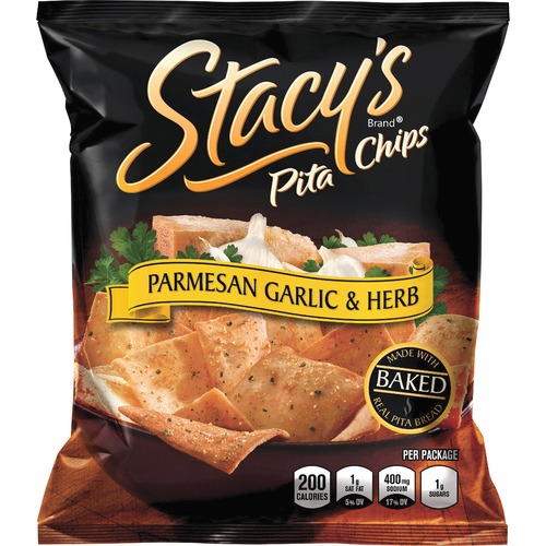 Chip, Pita, Premium, Gray, Herb, Stacys 24/BX