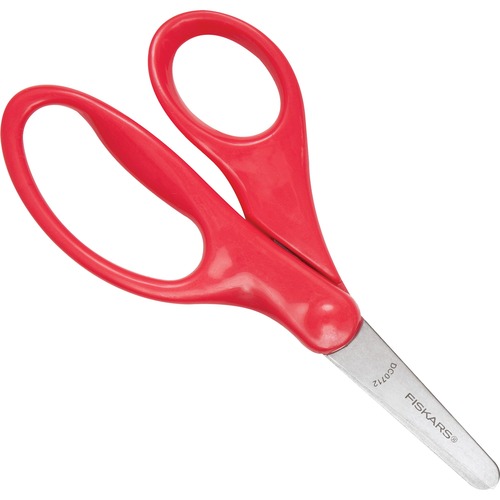 Scissors, For Children, Safety Edge Blades, Blunt, 5", Red