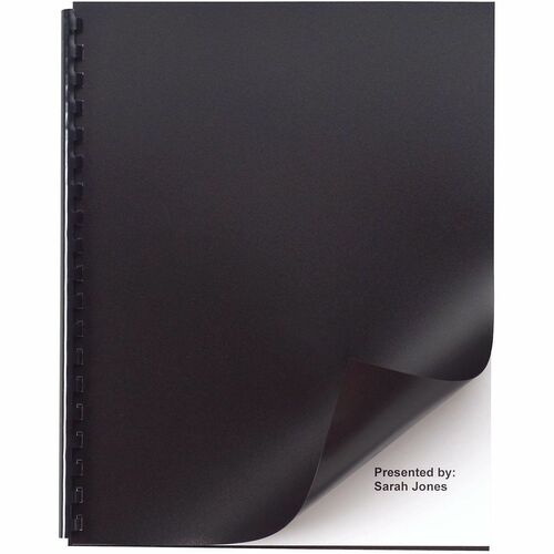 Cover, Banding, Back, Plastic, Black 50/PK