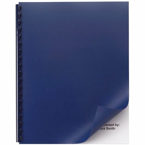 Binding Covers, Square Corners, 8-1/2"x11", Navy 50/PK