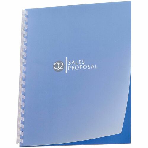 Binding Cover, Plain, Square Corners, 8-1/2" x 11", Frost 25/PK