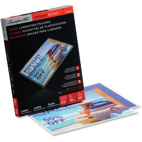 Pouch, Laminate, Letter, 10 Mil 50/BX