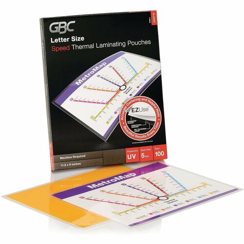 Pouch, Laminate, Letter, 5 Mil 100/BX