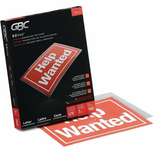 Pouch, Laminate, Letter, 7 Mil 100/BX