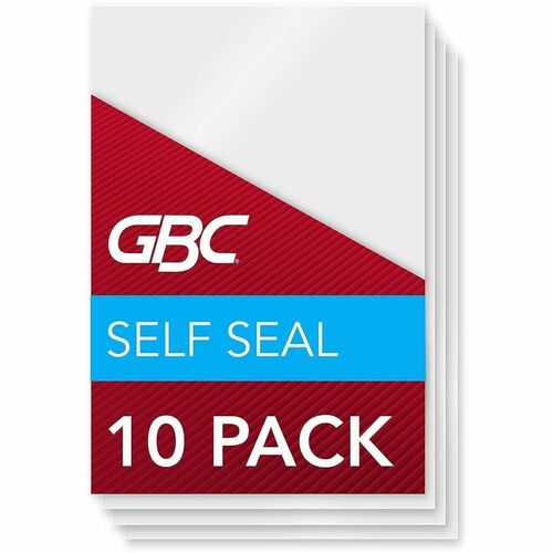 Pouch, Laminate, Wallet, Self-Adhesive, Clear 10/PK