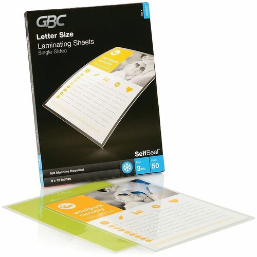 Sheets, Laminating, Self Seal 50/PK