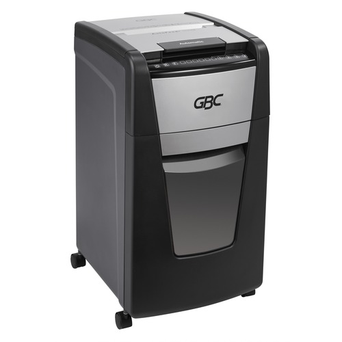 Shredder, Auto, Super Micro-Cut/P5, 300 Sheets, 16 Gallon, Black