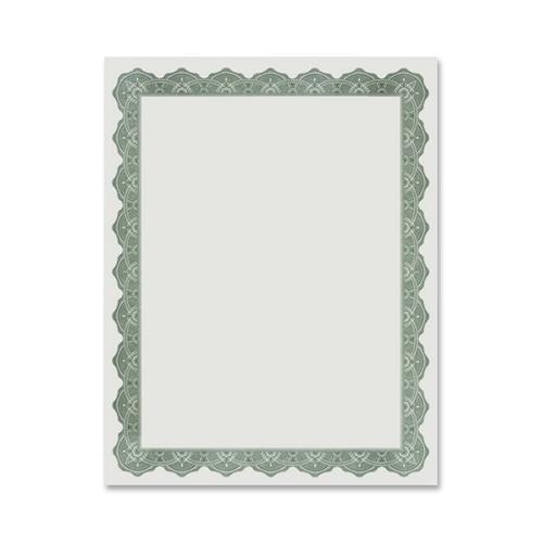 Certificate, Premium, Green 25/PK
