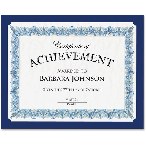 Holder, Certificate, Navy 10/PK