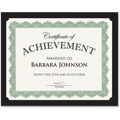 Holder, Certificate, Black 10/PK
