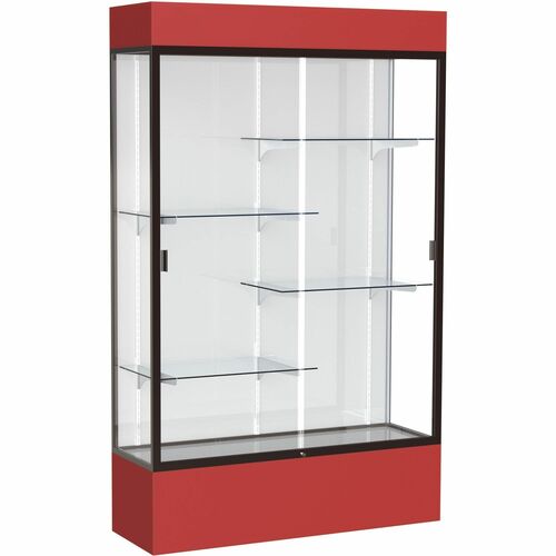 Case, Display, Lighted, Red, 80 X 48