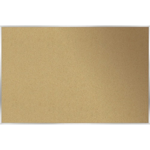Corkboard, Aluminum Frame, 72-1/2" x 48-15/32", Natural