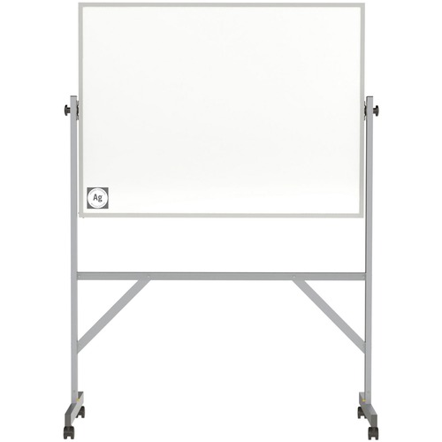 Board, Dry-Erase, Reversible, Mobile, Hygienic, 48" x 36", White