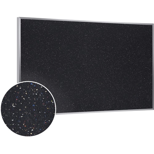Bulletin Board, Rubber, 60" x 36", Confetti