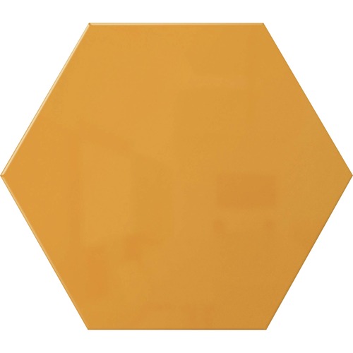 Whiteboard, Hexagon, Steel, 21" x 18", Marigold