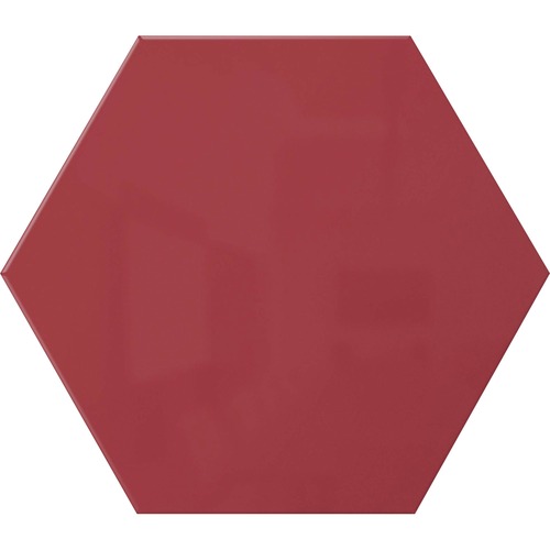 Whiteboard, Hexagon, Steel, 21" x 18", Rose