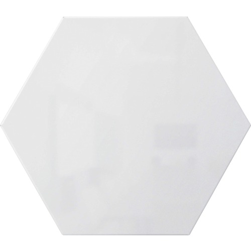 Whiteboard, Hexagon, Steel, 21" x 18", White