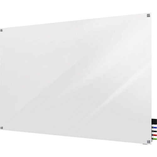 Dry Erase Board, Glass, Magnetic, Horizontal/Vertical, 36" x 24", White