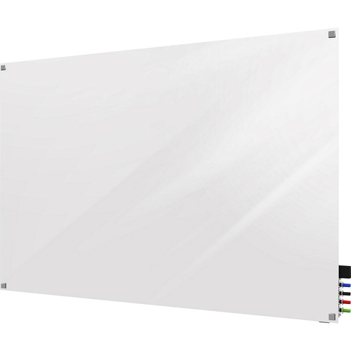 Dry Erase Board, Glass, Magnetic, Horizontal/Vertical, 48" x 36", White