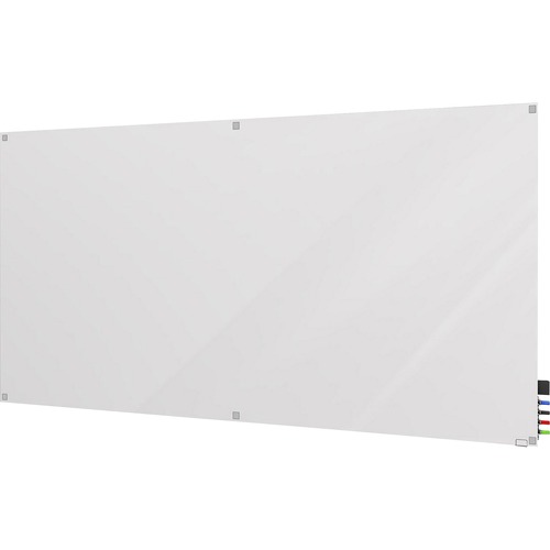 Dry Erase Board, Glass, Magnetic, Horizontal/Vertical, 60" x 48", White