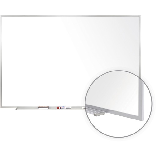 Markerboard, 3'x4', 4 Marker/1 Eraser, Porcelain/Steel