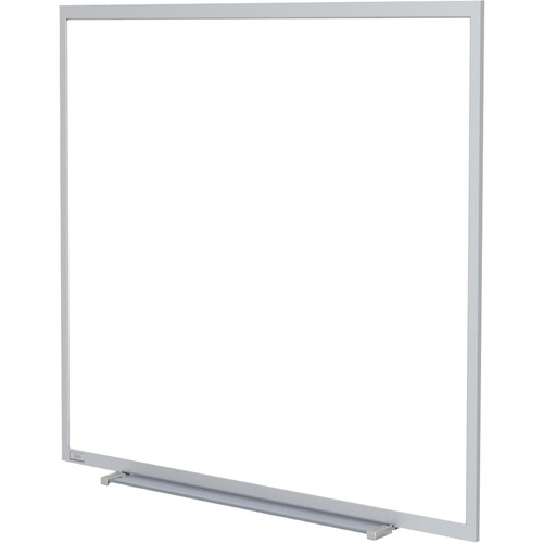 Dry Erase Board, Porcelain, Magnetic, 48" x 48", White