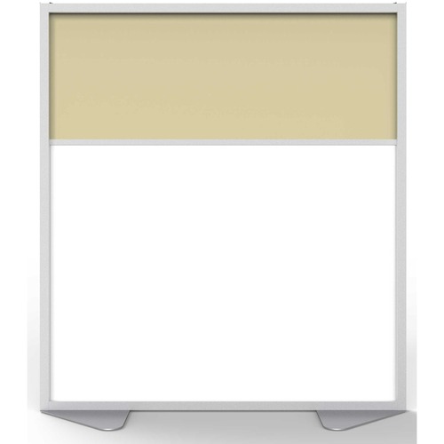 Partition, Aluminum Frame, Porcelain/Vinyl, 48" x 54", Caramel